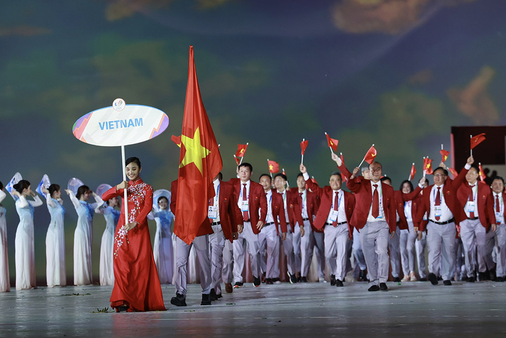 Đoàn thể thao Việt Nam tham dự SEA Games 32 với mục tiêu nằm trong Top 3 tổng sắp huy chương.